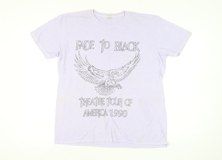 River Island Womens Vintage Purple Graphic Rock T-Shirt M