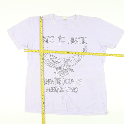 River Island Womens Vintage Purple Graphic Rock T-Shirt M