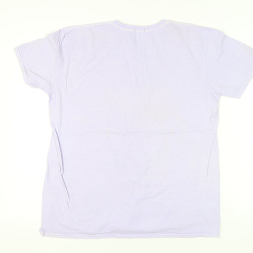 River Island Womens Vintage Purple Graphic Rock T-Shirt M