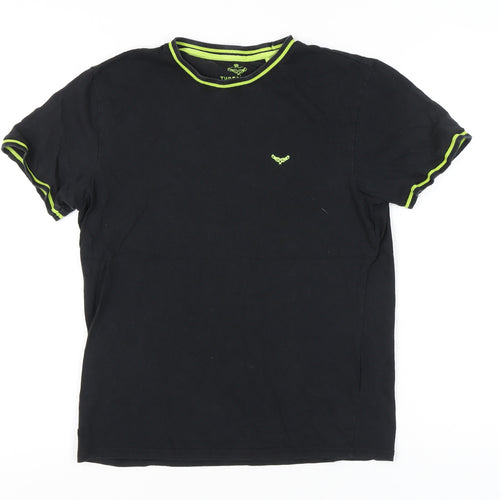 Threadbare Men’s Black S Crew Neck Short Sleeve T-Shirt