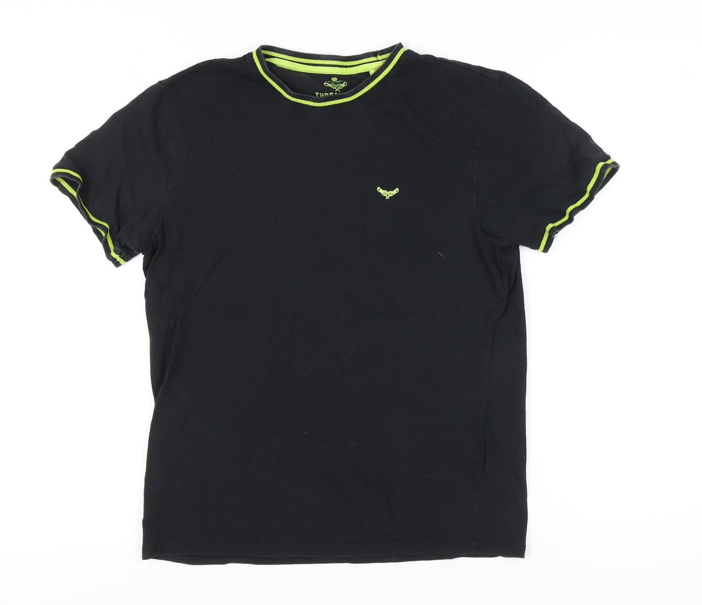 Threadbare Men’s Black S Crew Neck Short Sleeve T-Shirt