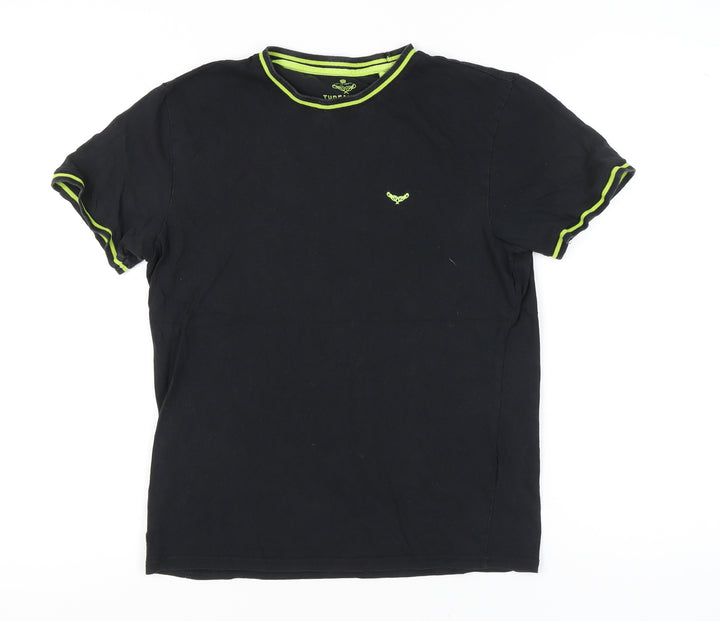 Threadbare Men’s Black S Crew Neck Short Sleeve T-Shirt