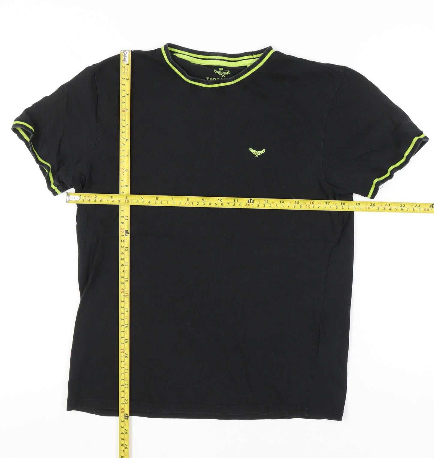 Threadbare Men’s Black S Crew Neck Short Sleeve T-Shirt
