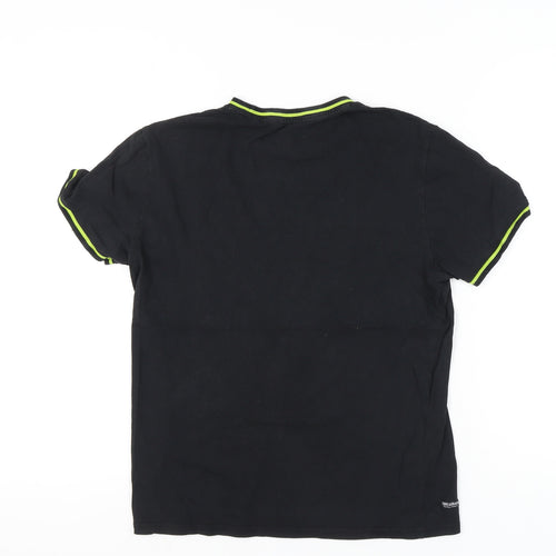 Threadbare Men’s Black S Crew Neck Short Sleeve T-Shirt