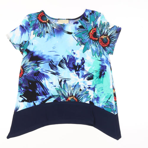 Kate Lilly Womens Multicoloured Floral Tunic Blouse Size 12