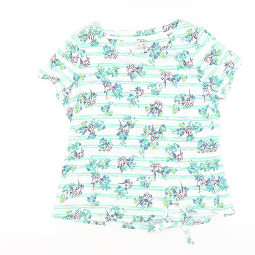 Marks and Spencer Per Una Women’s Multicoloured Cotton T-Shirt Size 14