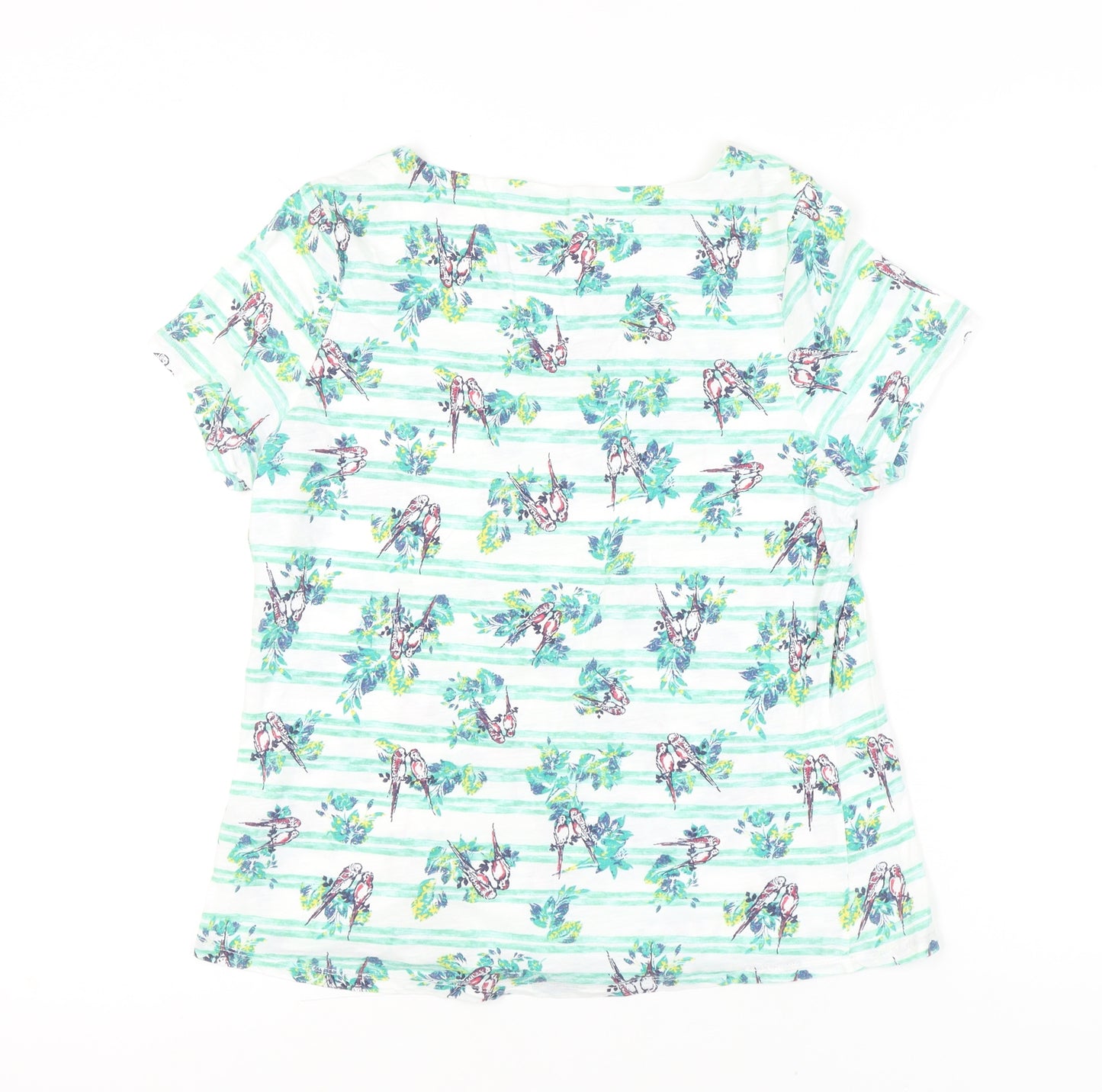 Marks and Spencer Per Una Women’s Multicoloured Cotton T-Shirt Size 14