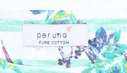 Marks and Spencer Per Una Women’s Multicoloured Cotton T-Shirt Size 14