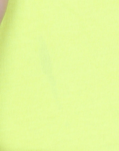 Seventy Seven Unisex Yellow Cotton Graphic T-Shirt L