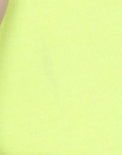 Seventy Seven Unisex Yellow Cotton Graphic T-Shirt L