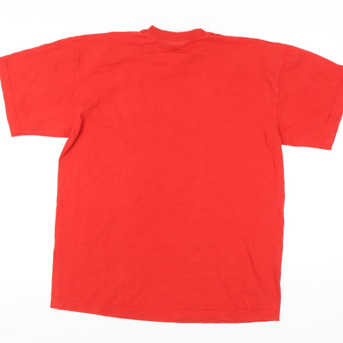 Venezia Men’s Red L T-Shirt Crew Neck Italian Logo Vintage