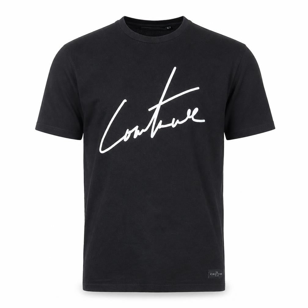 The Couture Club Men's Black S Slim Fit Graphic Logo T-Shirt