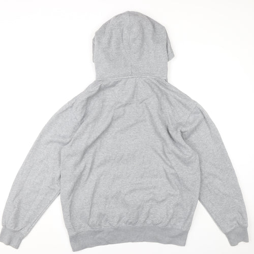 Jack & Jones Men’s Grey Pullover Hoodie L Regular Fit Fleece Sweatshirt