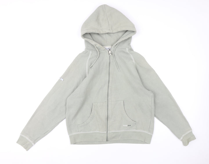 TOG 24 Womens XL Grey Full Zip Hoodie Cotton Blend Casual