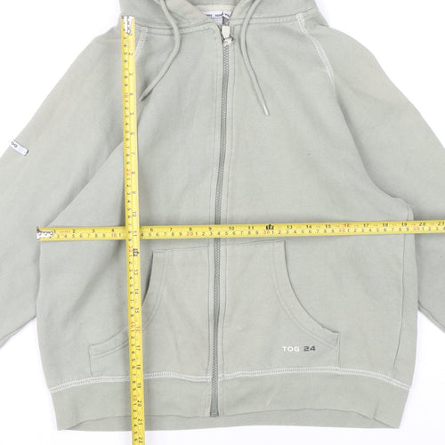 TOG 24 Womens XL Grey Full Zip Hoodie Cotton Blend Casual
