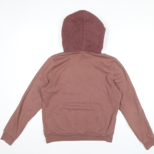 Victoria's Secret PINK Womens Brown Hoodie Pullover Size S Cotton Blend