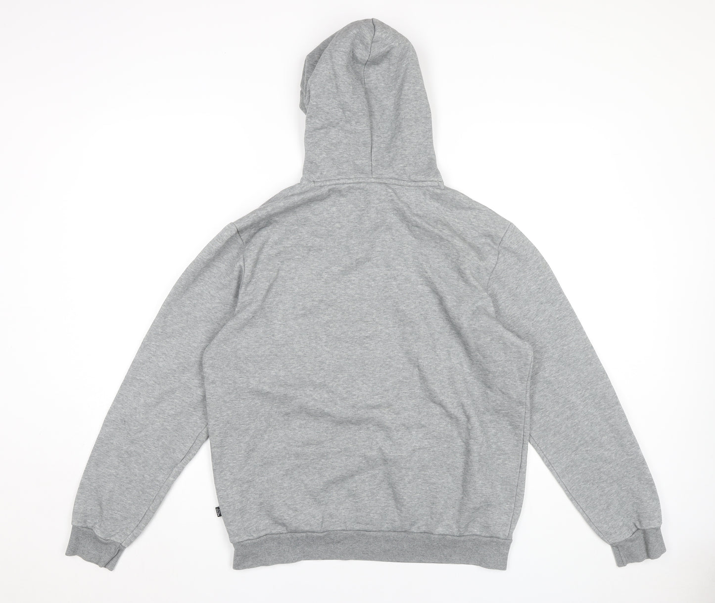 Puma Men’s Grey Pullover Hoodie Sweatshirt Size M Logo Sportswear