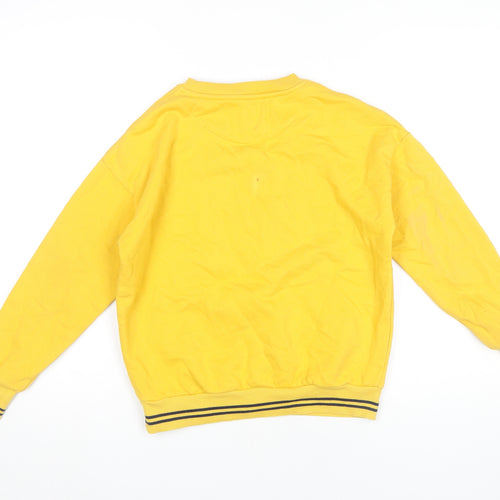 Harry Potter Boys Yellow Hufflepuff Sweatshirt 10-11Y Crew Neck Pullover