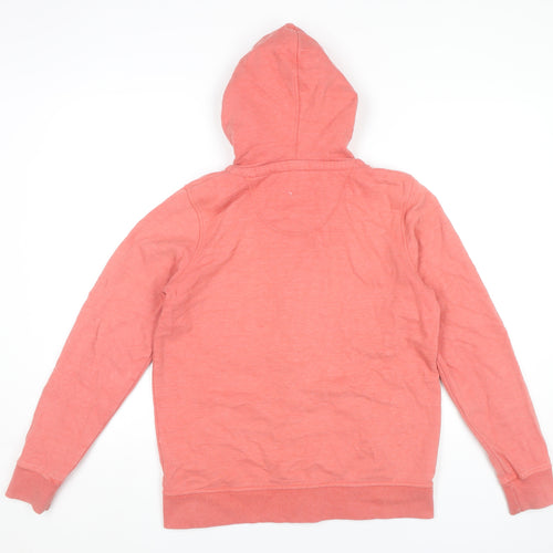 Fat Face Women’s Pink Full Zip Hoodie UK 10 Cotton Blend Casual