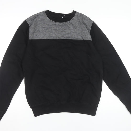 dStruct Men's Black Grey Pullover Sweatshirt Size M Crew Neck