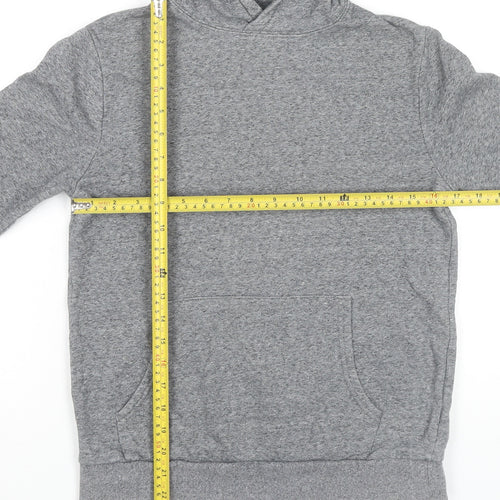 Marks and Spencer Boys Grey Pullover Hoodie Age 12-13 Years Cotton Blend
