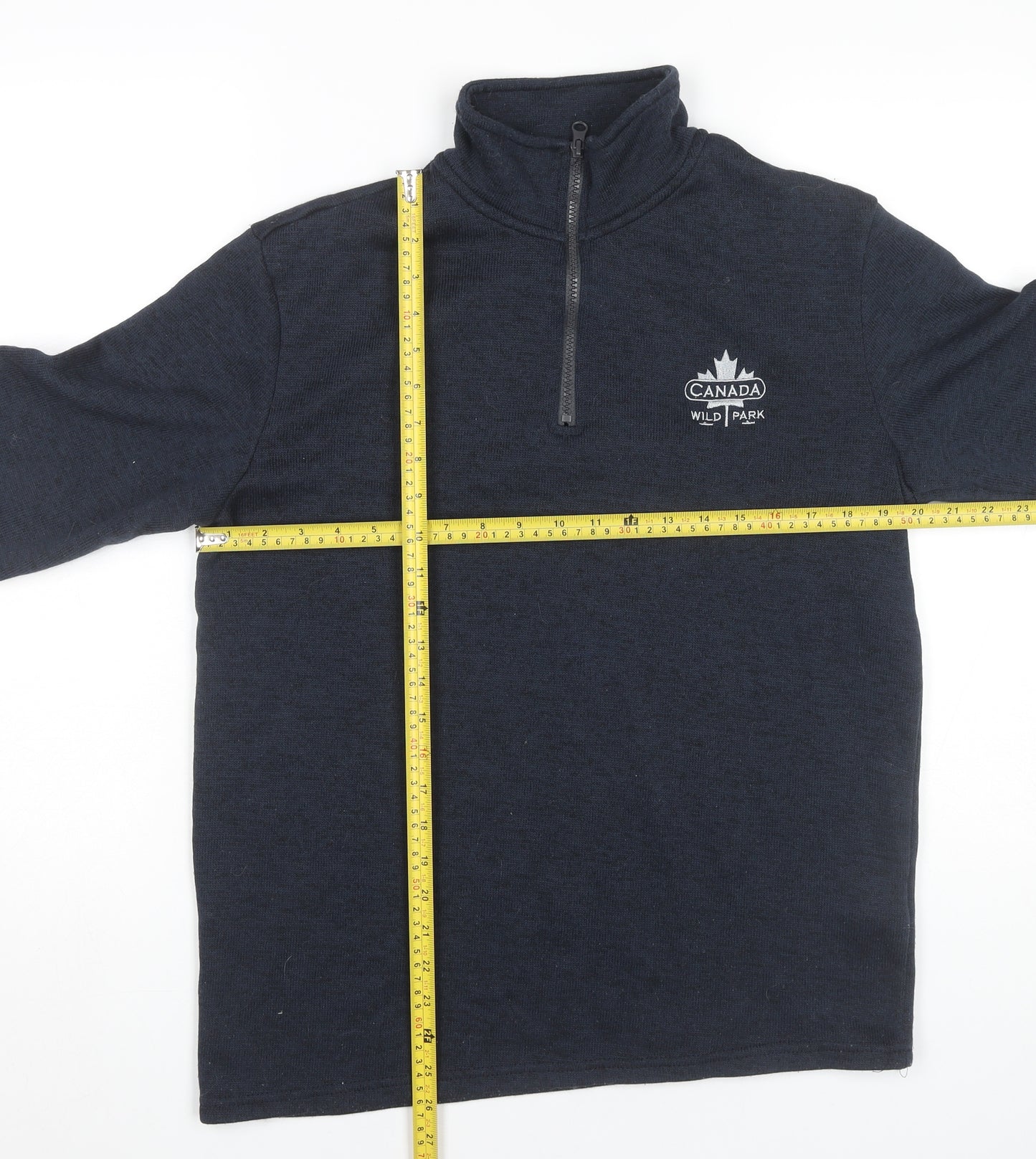 Atlas For Men Men's Blue Fleece Pullover Sweatshirt M 1/4 Zip Outdoor