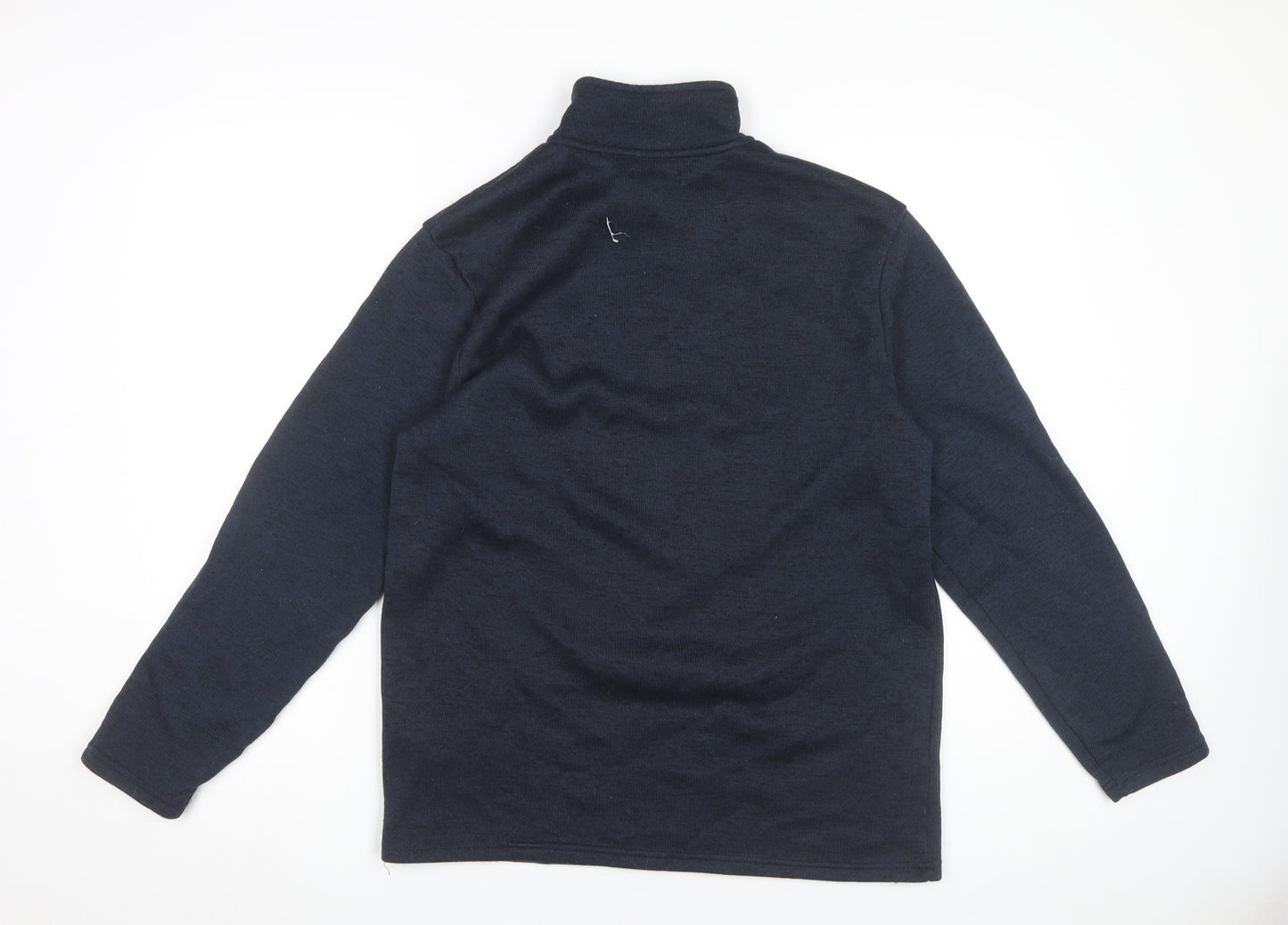 Atlas For Men Men's Blue Fleece Pullover Sweatshirt M 1/4 Zip Outdoor