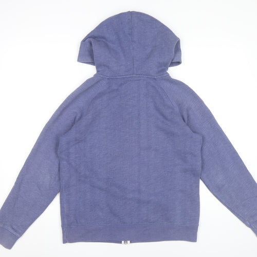Jack Wills Women’s Blue Full Zip Hoodie UK 14 Cotton Blend