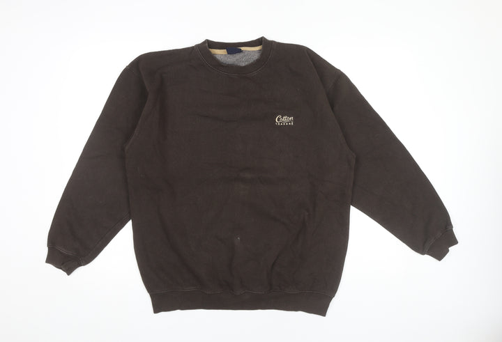 Cotton Traders Mens Brown Sweatshirt M Crew Neck Pullover