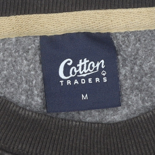 Cotton Traders Mens Brown Sweatshirt M Crew Neck Pullover