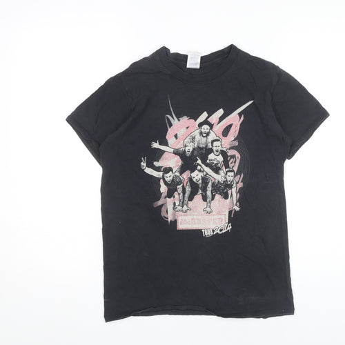 McBusted Womens Black Small Tour 2014 Graphic Band T-Shirt