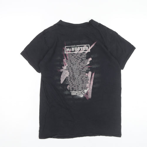 McBusted Womens Black Small Tour 2014 Graphic Band T-Shirt
