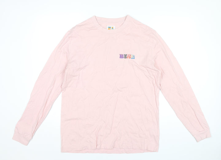 Eine Women’s Pink Long Sleeve Cotton Graphic T-Shirt L