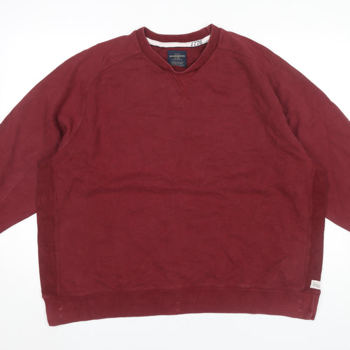 Hammond & Co Mens Red 2XL Crew Neck Pullover Sweatshirt