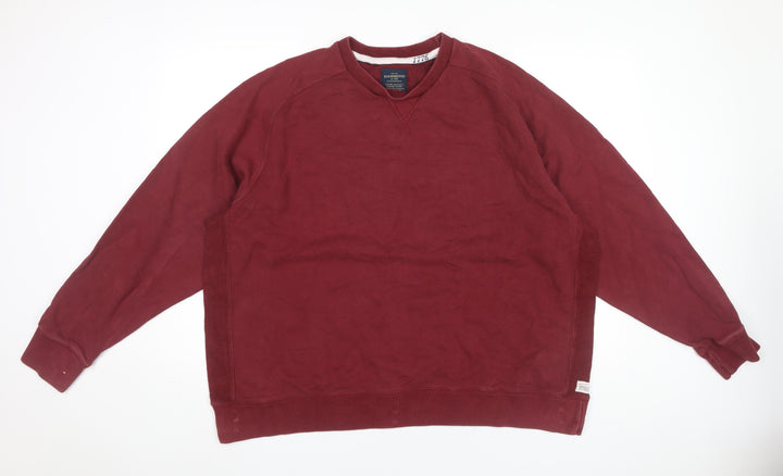 Hammond & Co Mens Red 2XL Crew Neck Pullover Sweatshirt