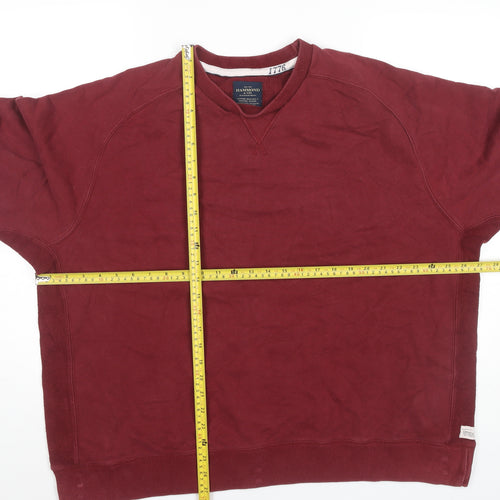 Hammond & Co Mens Red 2XL Crew Neck Pullover Sweatshirt