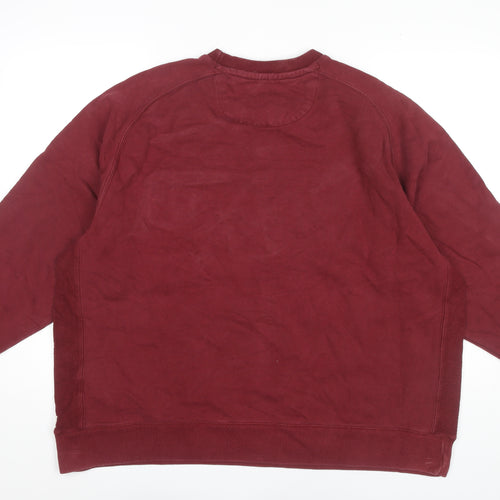 Hammond & Co Mens Red 2XL Crew Neck Pullover Sweatshirt