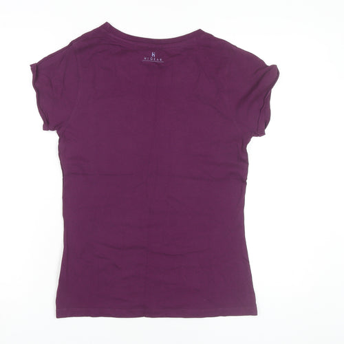 Hi Gear Women’s Purple Adventure Graphic Cotton T-Shirt Size 10