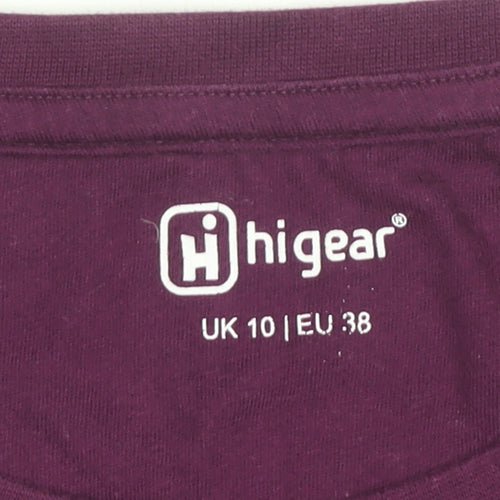 Hi Gear Women’s Purple Adventure Graphic Cotton T-Shirt Size 10