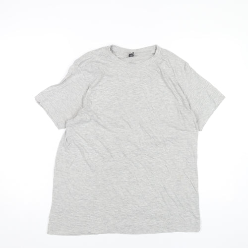 Donnay Men's Grey L Crew Neck Cotton Blend Short Sleeve T-Shirt