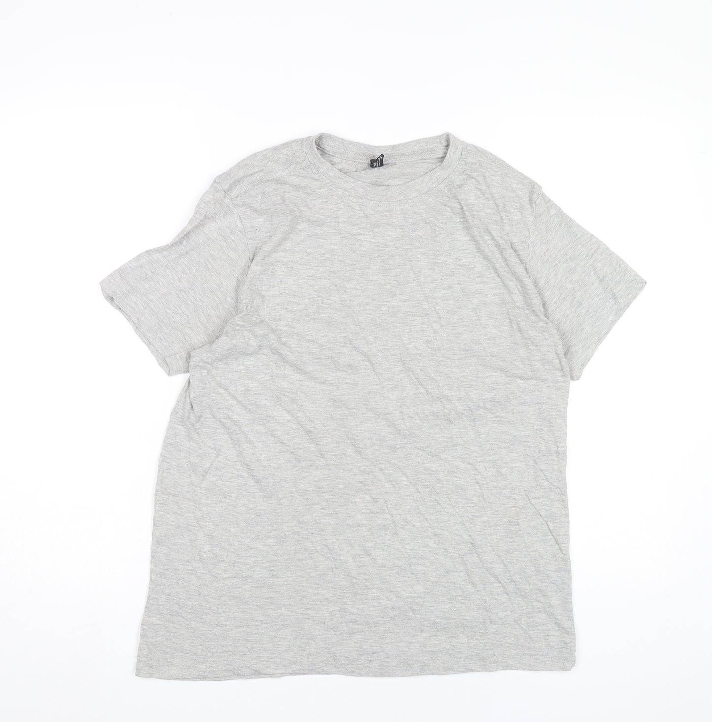 Donnay Men's Grey L Crew Neck Cotton Blend Short Sleeve T-Shirt