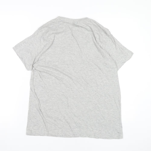 Donnay Men's Grey L Crew Neck Cotton Blend Short Sleeve T-Shirt
