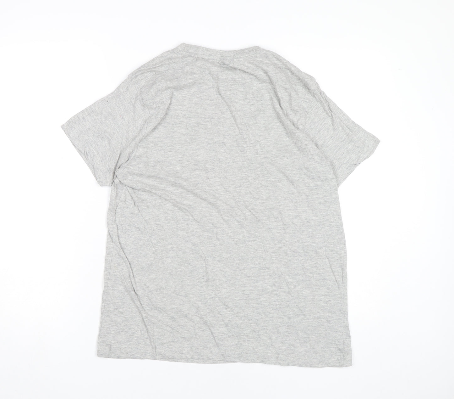 Donnay Men's Grey L Crew Neck Cotton Blend Short Sleeve T-Shirt