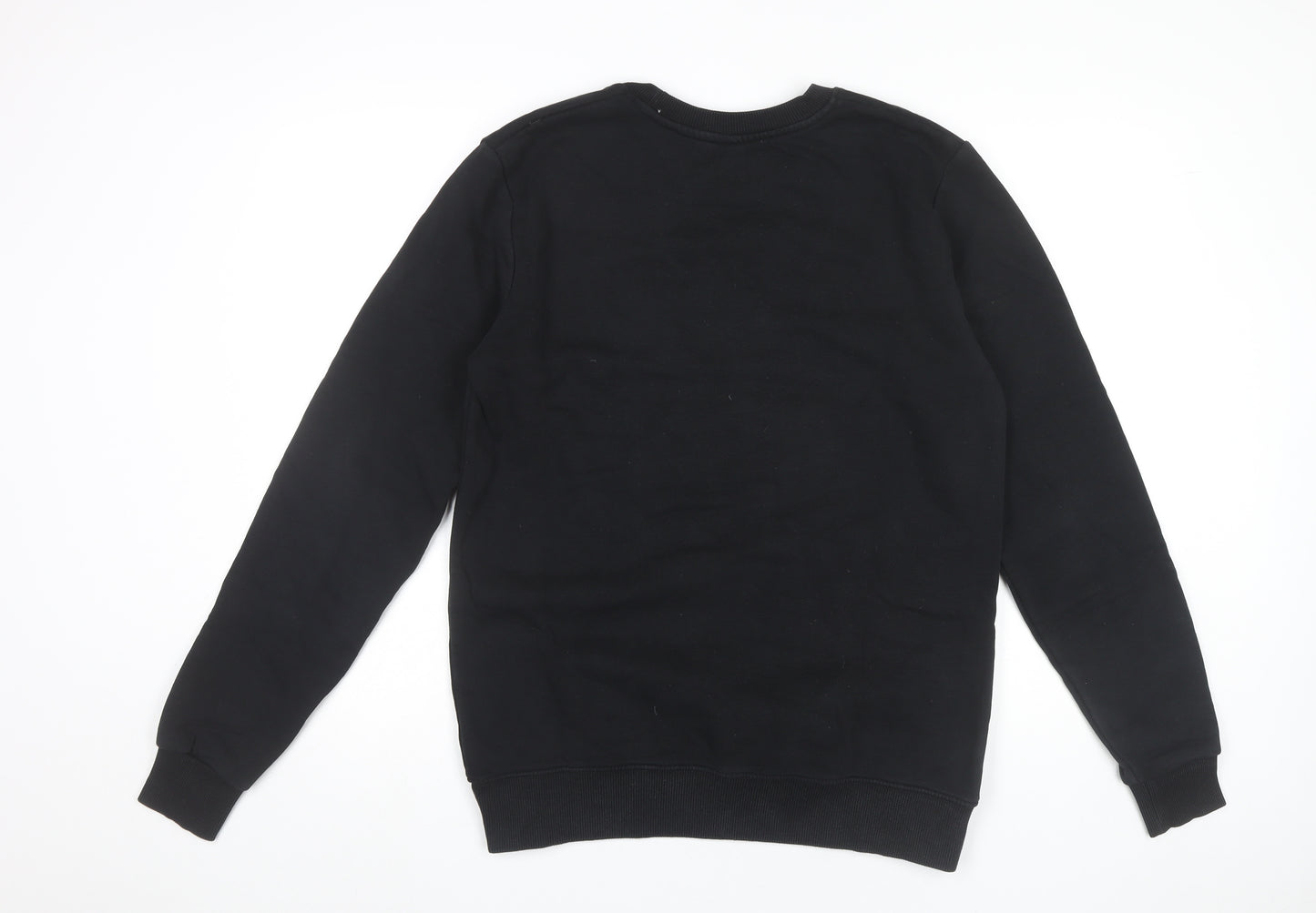 Continental Men’s Black Pullover Sweatshirt M Graphic Logo Crew Neck