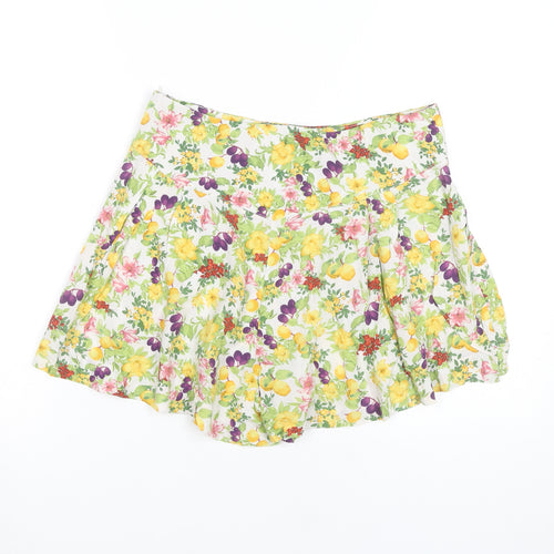 MNG Collection Womens Multicoloured Floral Culotte Shorts Size 10