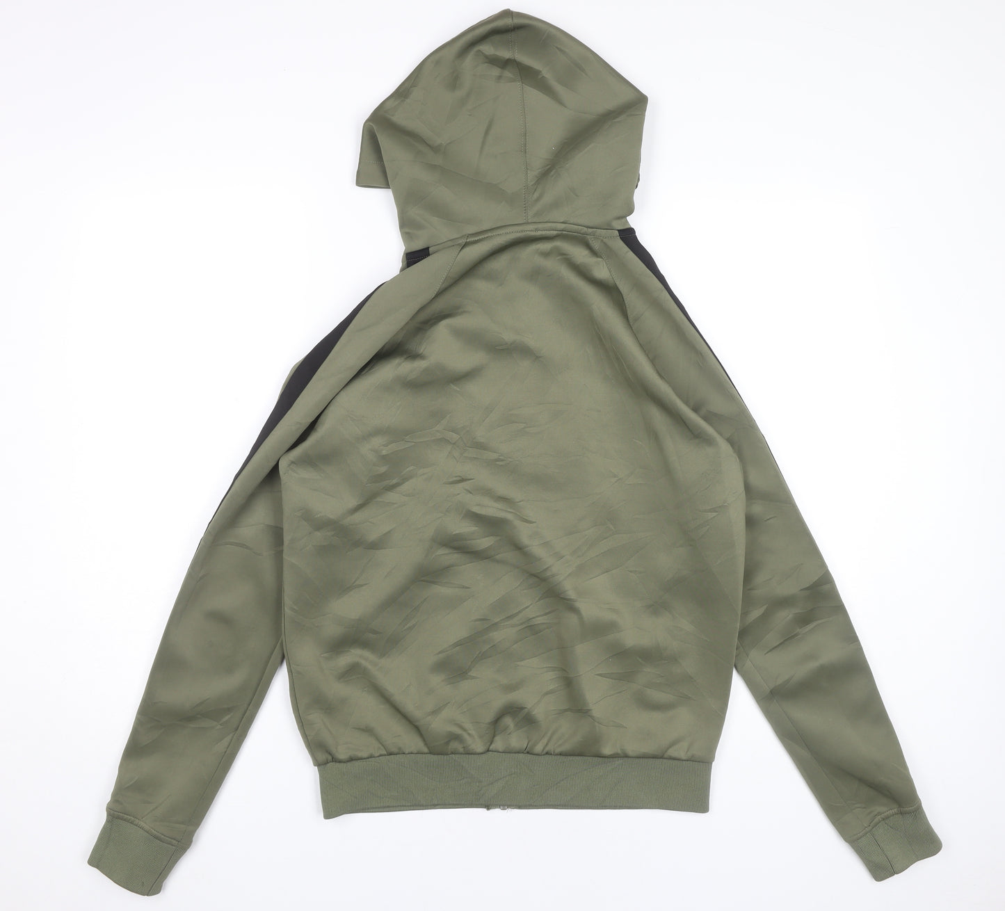 Gym King Men’s Green Full Zip Hoodie Slim Fit Size S Hooded Jacket