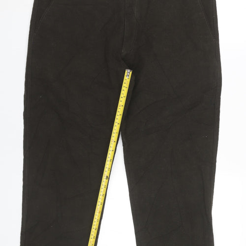 Samuel Windsor Men's Brown Chino Trousers 40XS Cotton Straight Leg