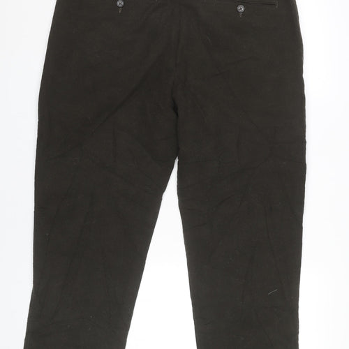 Samuel Windsor Men's Brown Chino Trousers 40XS Cotton Straight Leg