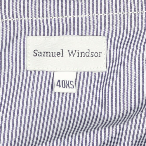 Samuel Windsor Men's Brown Chino Trousers 40XS Cotton Straight Leg