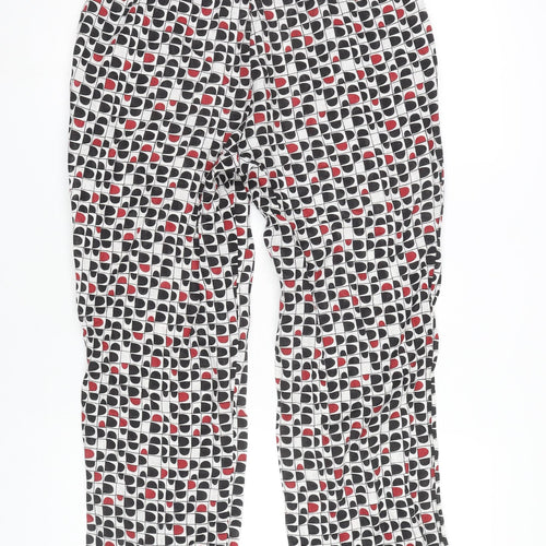 Barbara Lebek Womens Multicoloured Linen Trousers Size 12